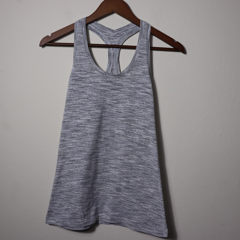 Lululemon Cool Racerback Tank Top Grey SpaceDye - Picture 3 of 7